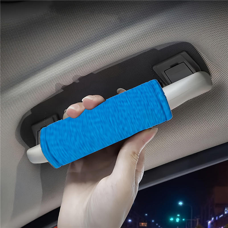 Car Roof Armrest Pull Cover Anti Wear Handbrake Non-slip Covers Automobile Safety Belt Shoulder Protector Car Door Inner Handle Protective Cover