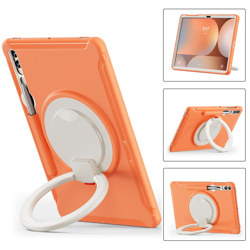 For Samsung Tab Case S9 S8 S7 Plus S10 FE S6 A9 A8 S7fe A7 Lite Handle Kickstand Shockproof Stand Hard Tablet Cases Cover Funda