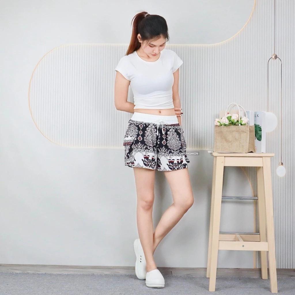 Damen Sexy Muay Thai Elefantenhose Boxshorts Training Kickboxen Print Schnelltrocknend Kampfsport Boxer Kind Kämpfen Fitness Sport Gym Workout