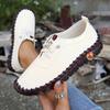 Sneakers Women Shoes Loafers Lace Up PU Leather Flat Spring Casual Comfortable Mom Shoe Mujer Plus Size