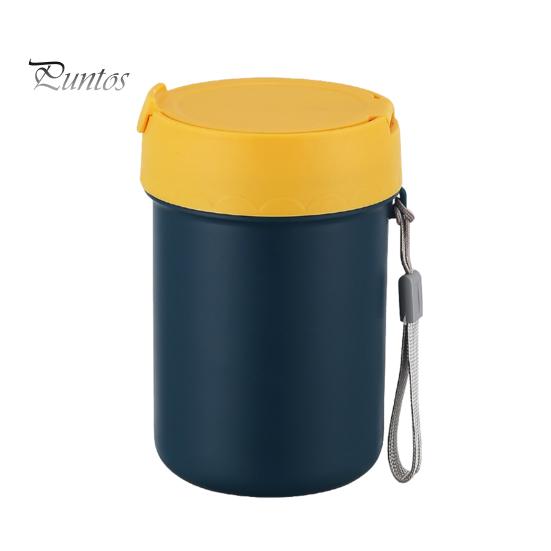 

500 мл термос для супа с крышкой-пряжкой вакуумная банка для еды герметичный широкий горлышко нержавеющая сталь контейнер для обеда для горячей еды 500ML зелёный