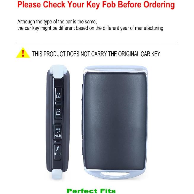 Key Fob Cover for CX9 CX5 CX50 CX90 CX30 Leather Key Case Keychain Car Key Holder Protector (Blue)