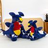 Toy Plush Garchomp With Pp Cotton And Embroidery Design For Gift Kids