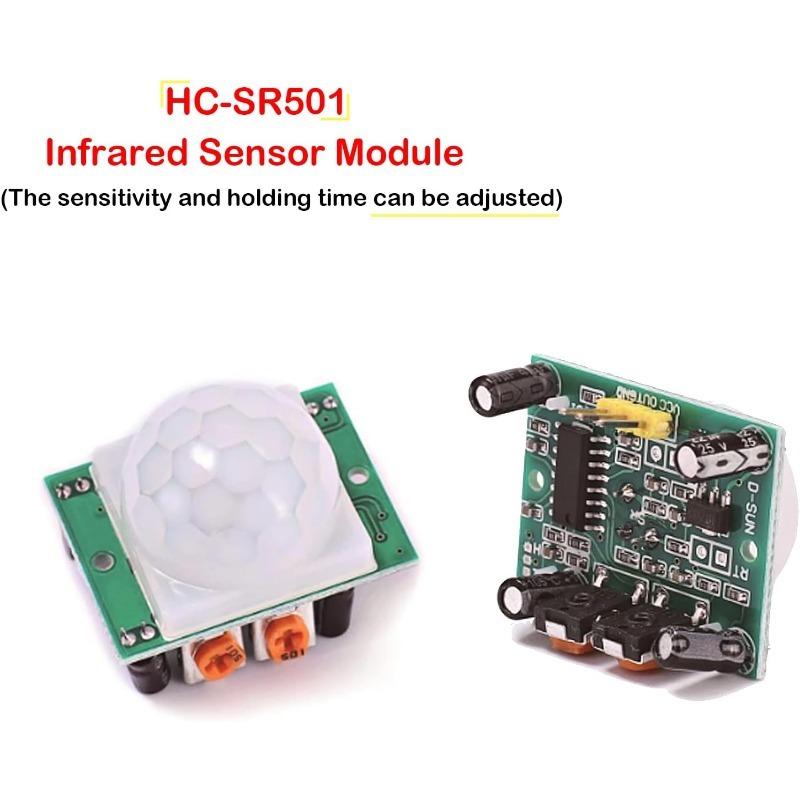 

5Pcs HC-SR501 Adjust IR Pyroelectric Infrared PIR Motion Sensor Detector Module for Arduino for Raspberry Pi Kits
