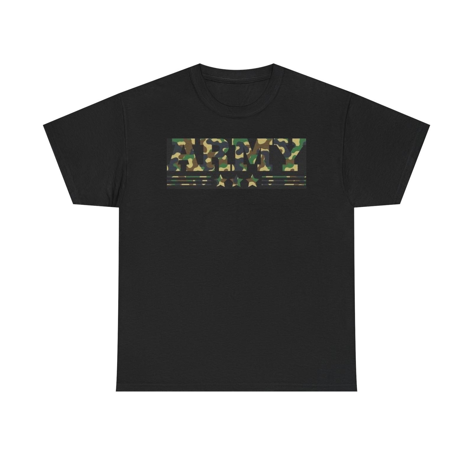 Army Graphic T Shirt Military Unisex Heavy Cotton Tee XL