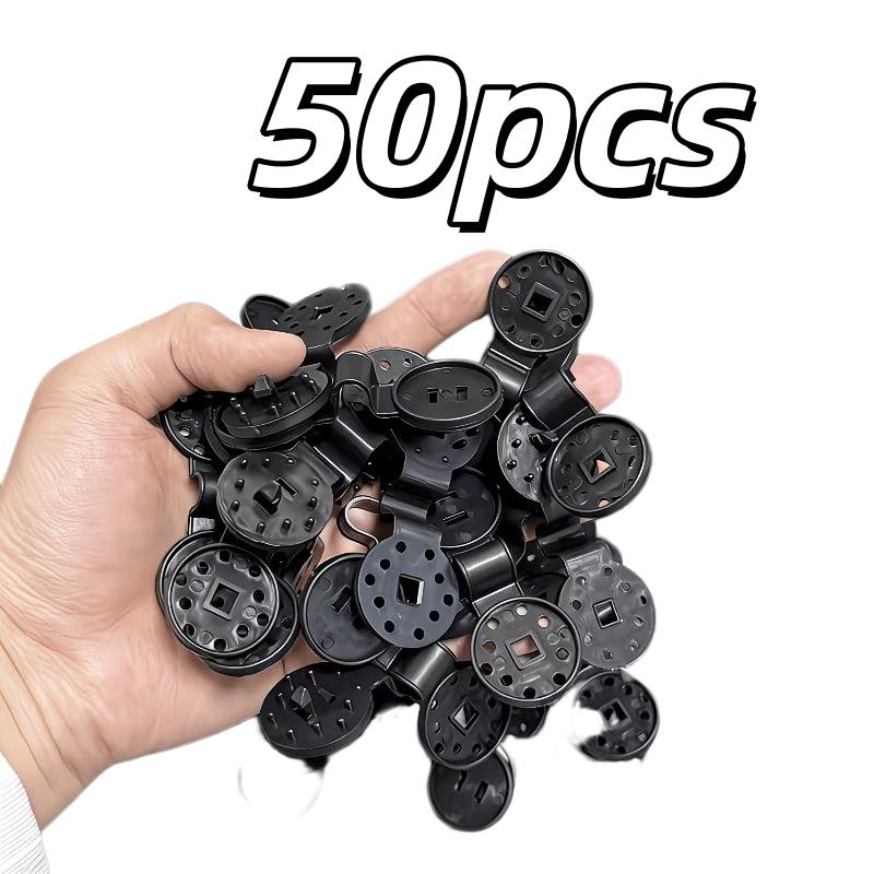 

50pcs Outdoor Shade Cloth Clips – Sturdy Plastic Hooks for Tarps, Garden Fencing, Patio Covers