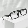 TR90 Men Light Rectangular Plastic Eyewear Black Spectacles Stylish Square Eyeglasses Frame For Multifocal Prescription Lenses