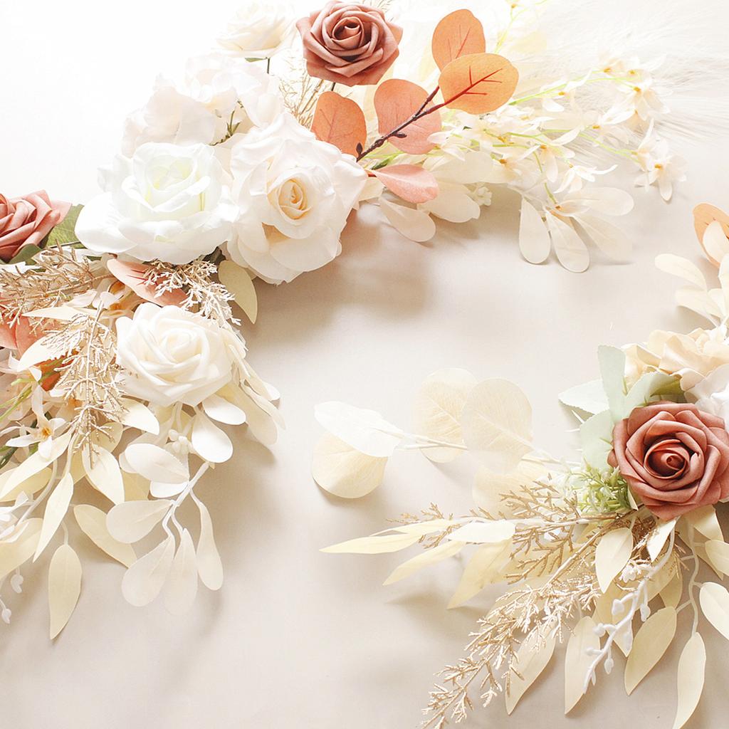Artificial Flowers Swag Wedding Decoration Arch Flowers Welcome Water Sign Flowers