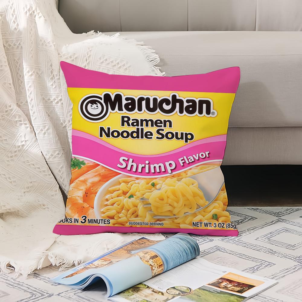 Fashion Print M-Marucha R-Ramen Pillow Case Office Cushions Suitable For Sofa Car Bedroom Decorative Cushion Cover