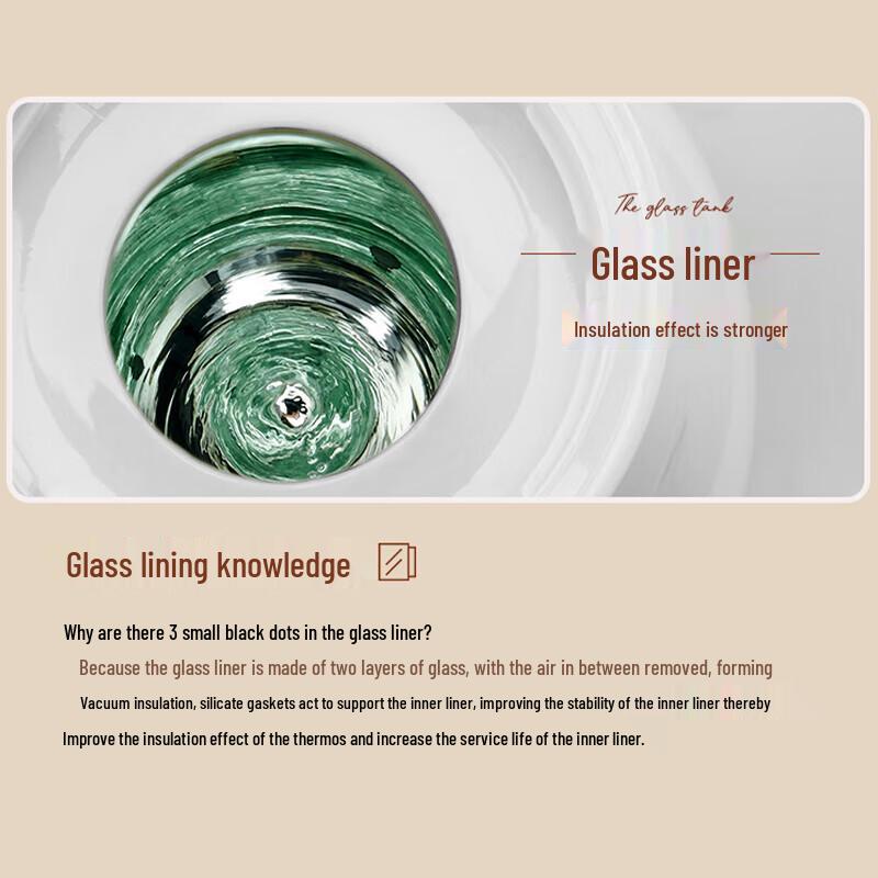 TIANXI 2.5L Pressure Thermos Pot with Glass Liner