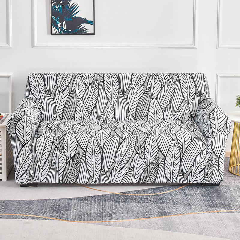 Floral Printing Elastic Slipcovers Stretch Sofa Covers for Living Room Corner Couch Cover Sectional Armchair Cover 1/2/3/4 Seat