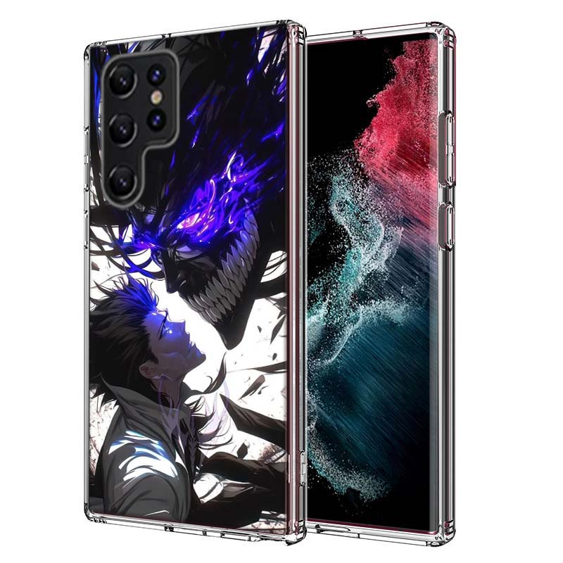 Bleach Aizen Sousuke Capa Phone Case For Samsung S26 Ultra S25 Edge Galaxy S23 S21 S20 S24 FE S22 S10 Plus Cover Clear TPU Shell