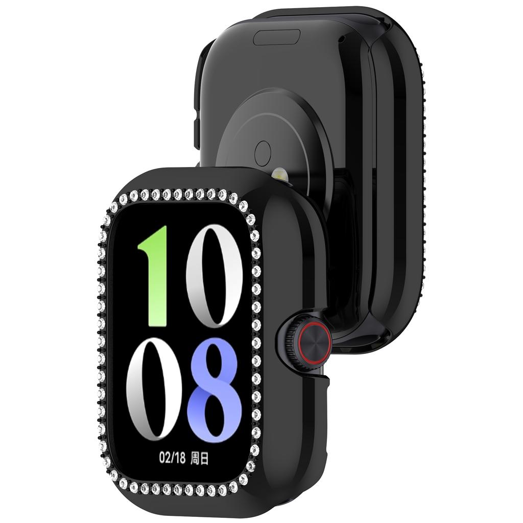 Für vivo Watch GT/iQOO Watch GT Uhrengehäuse Strass Dekoratives Hohldesign Galvanisiertes PC Uhrencover