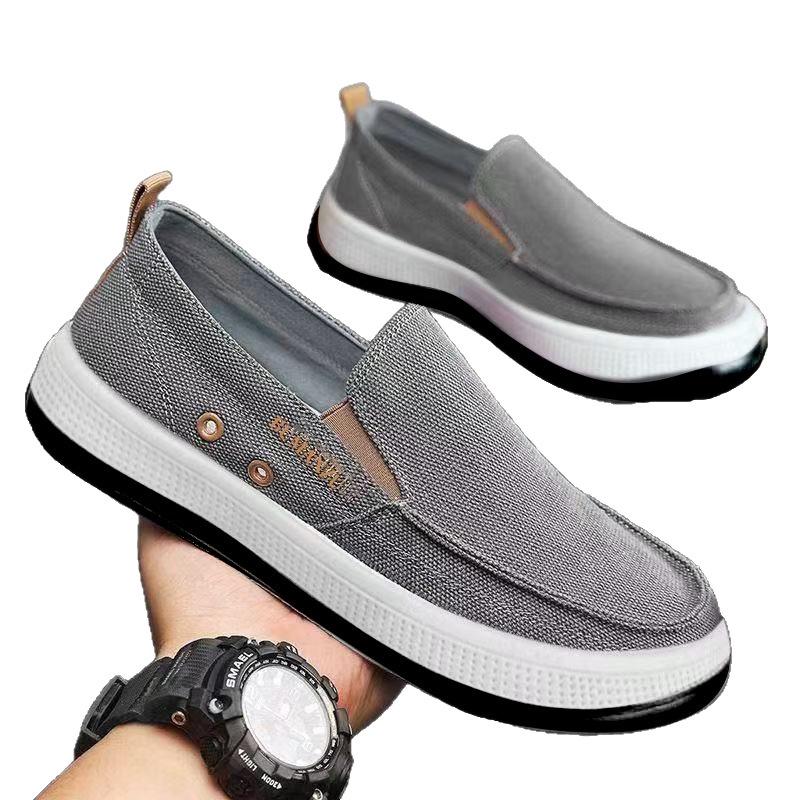 Men's Slip-On Canvas Shoes: Breathable Summer Casual Footwear