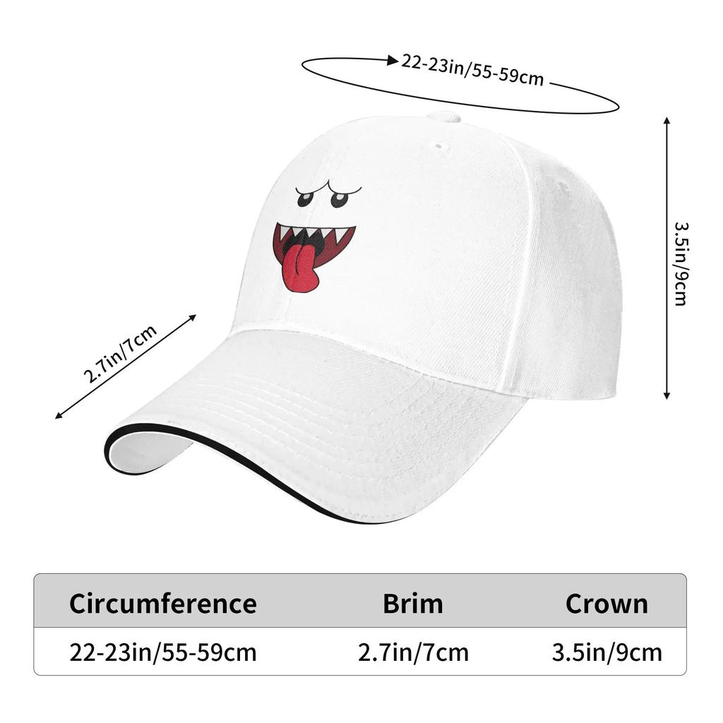 Ghost Of Disapproval Baseball Cap BOO Essential Men Adult Custom Logo Trucker Hat Summer Outdoor Sport Sun-Proof Snapback Cap