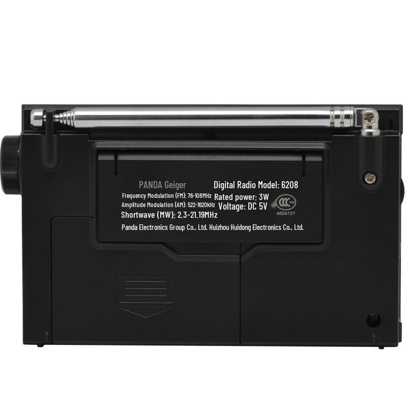 PANDA 6208 Portable Lithium Battery FM Radio with Card Slot for the Elderly