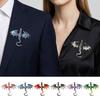 Colorful Rhinestone Enamel Flying Dragon Brooch Luxury Suit Lapel Pin  Home Decoration Gift