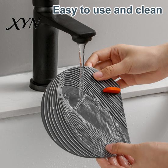 Floor Drain Cover Silicone with Handle, Universal Shower Tub Stopper, Sewer Anti-Odor Deodorizing Mat for Bathroom Kitchen Laundry Room Stopper