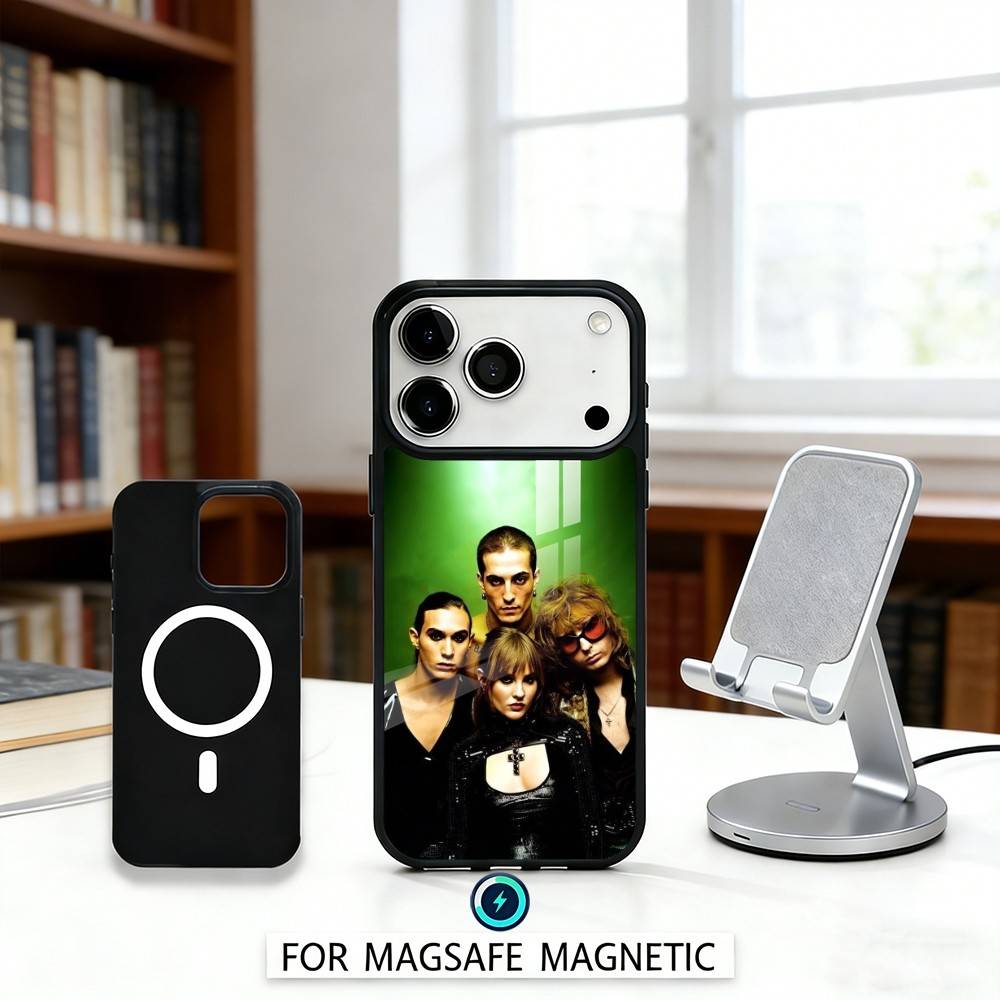 M-Maneskin Damiano David Phone Case For iPhone17,16,15,14,13,12,Pro,Max,Magnetic For Magsafe Wireless Charging