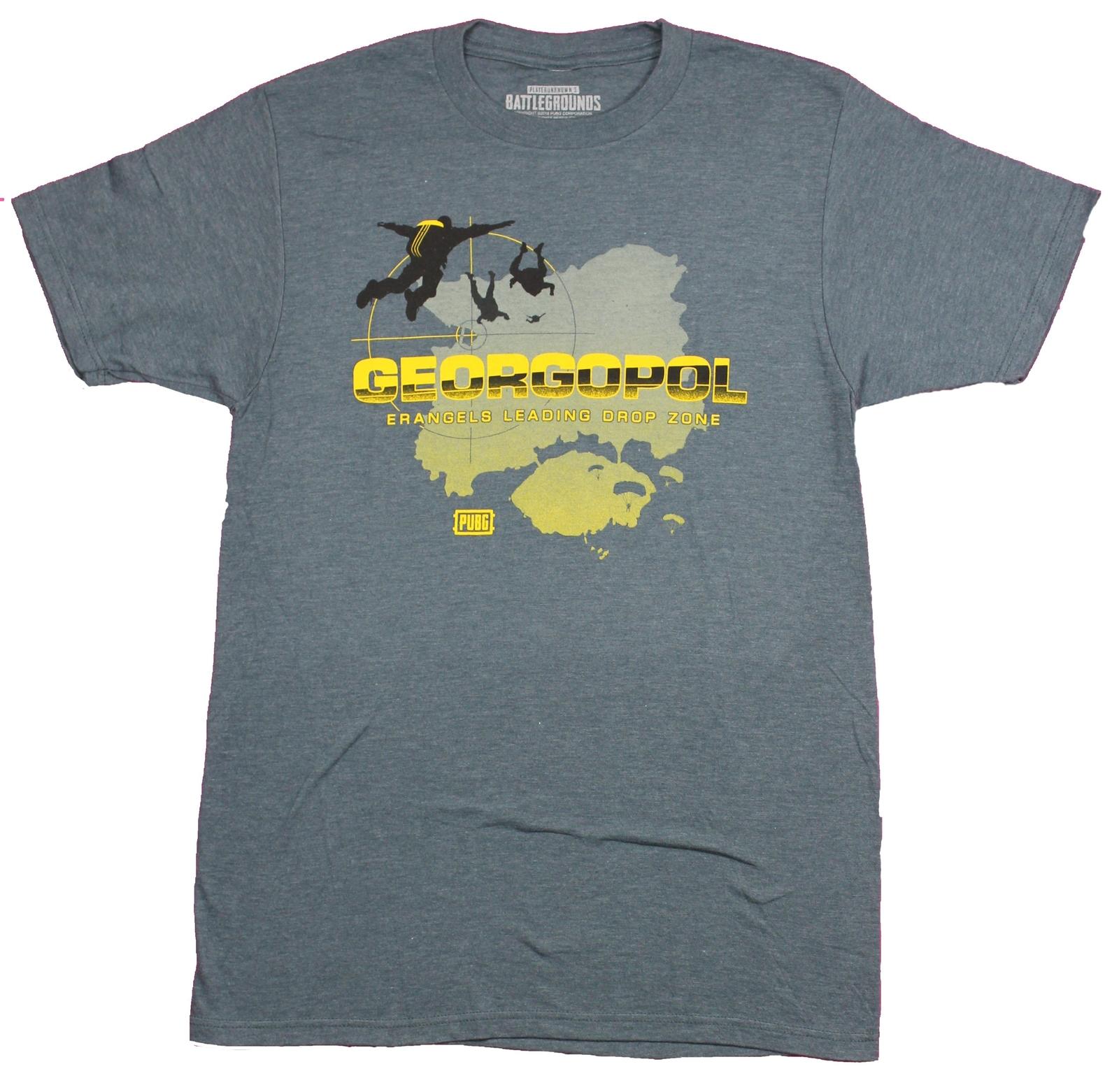 PUBG Player Unknown Battleground Mens T-Shirt - Georgopol Skydiving Pic XXXL