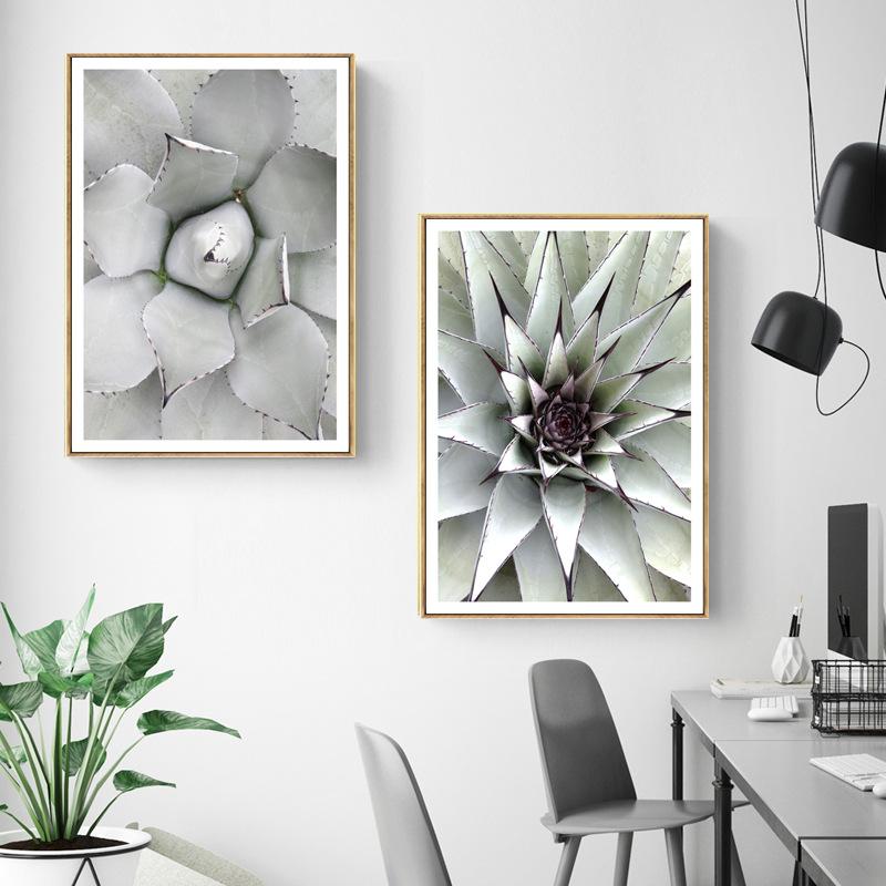 Frische Sukkulente Grüne Pflanze Esszimmer Dekoration Leinwandgemälde Modern Pflanze Hotel Heimdekoration Hängende Wandkunst Paris