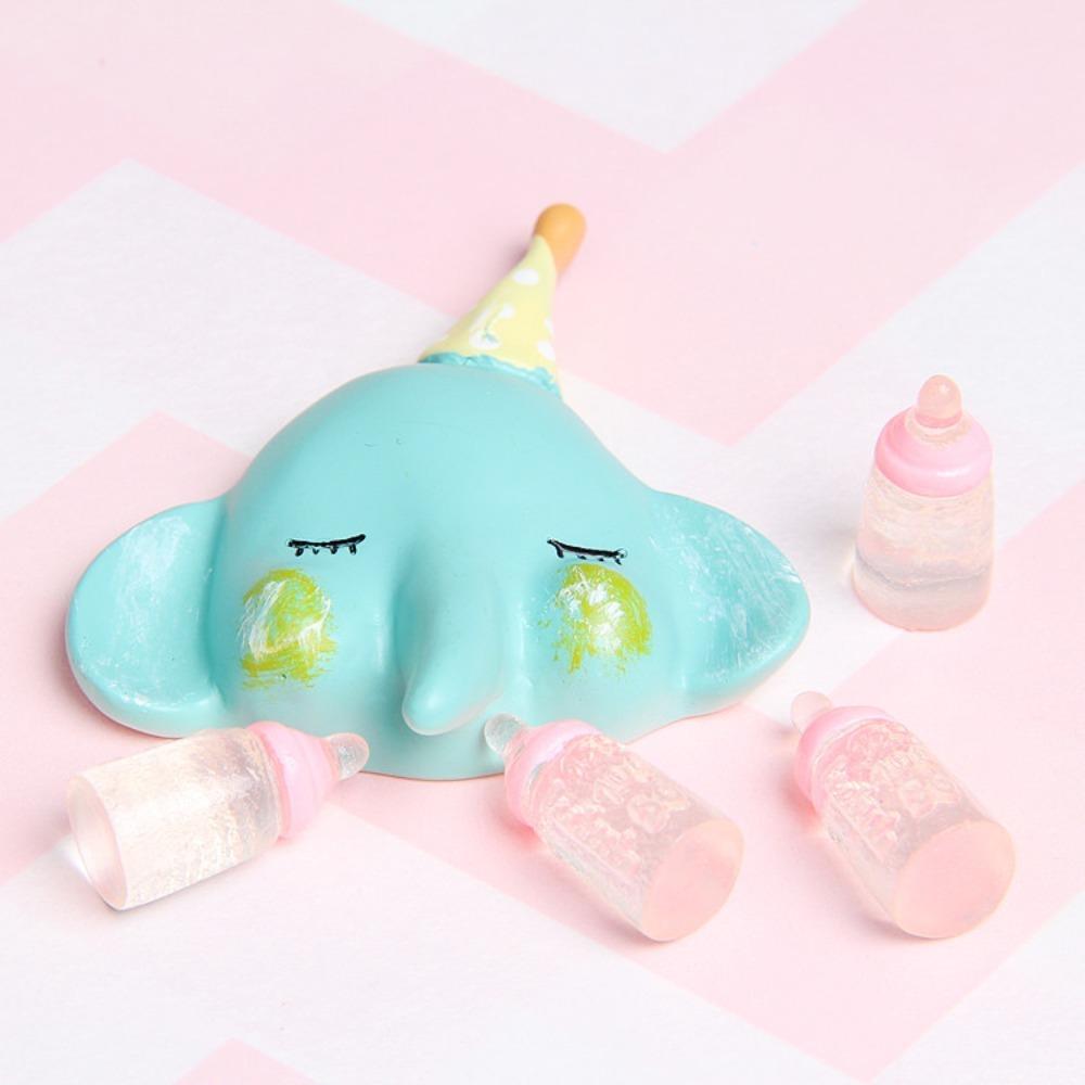 5 Stück DIY Spielzeug Simulation Mini Milchflasche Bunt Kinder Babyflaschen Spielzeug Kinder