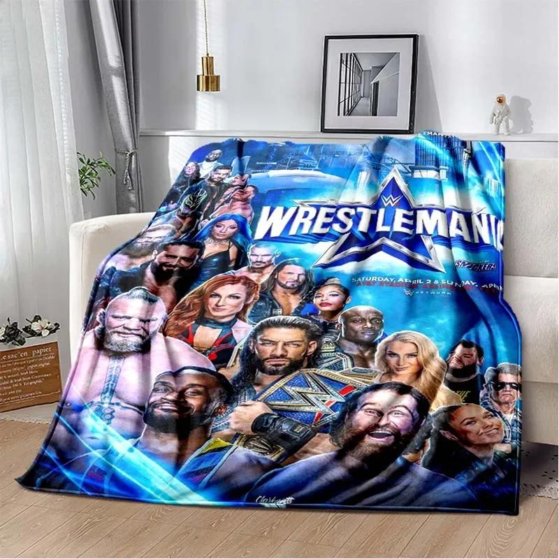 

Мягкое одеяло с принтом WWE Wrestling для дома, дивана, кровати. Теплое, портативное, подарок для путешествий 40x50in