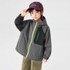 Boys' Hooded Water-Repellent Outdoor Softshell Jacket