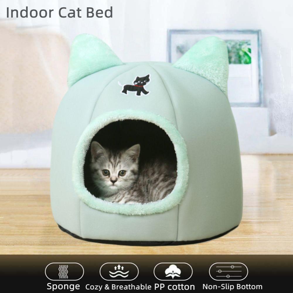 Cartoon Design Warm Pumpkin Cat Bed Closed Four Seasons Pet Castle House Comfort Cat Condo For Pet Within 12KG/27LB