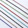 Silver bottom dense claw glass crystal rhinestone claw chain, color inlaid crystal diamond chain DIY mobile phone material sticker diamond accessories