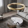 New Modern Gold Pendant Lamp Nordic LED Three Color Dimming Chandelier for Living Room Bedroom Restaurant Decor Hanging Lighting