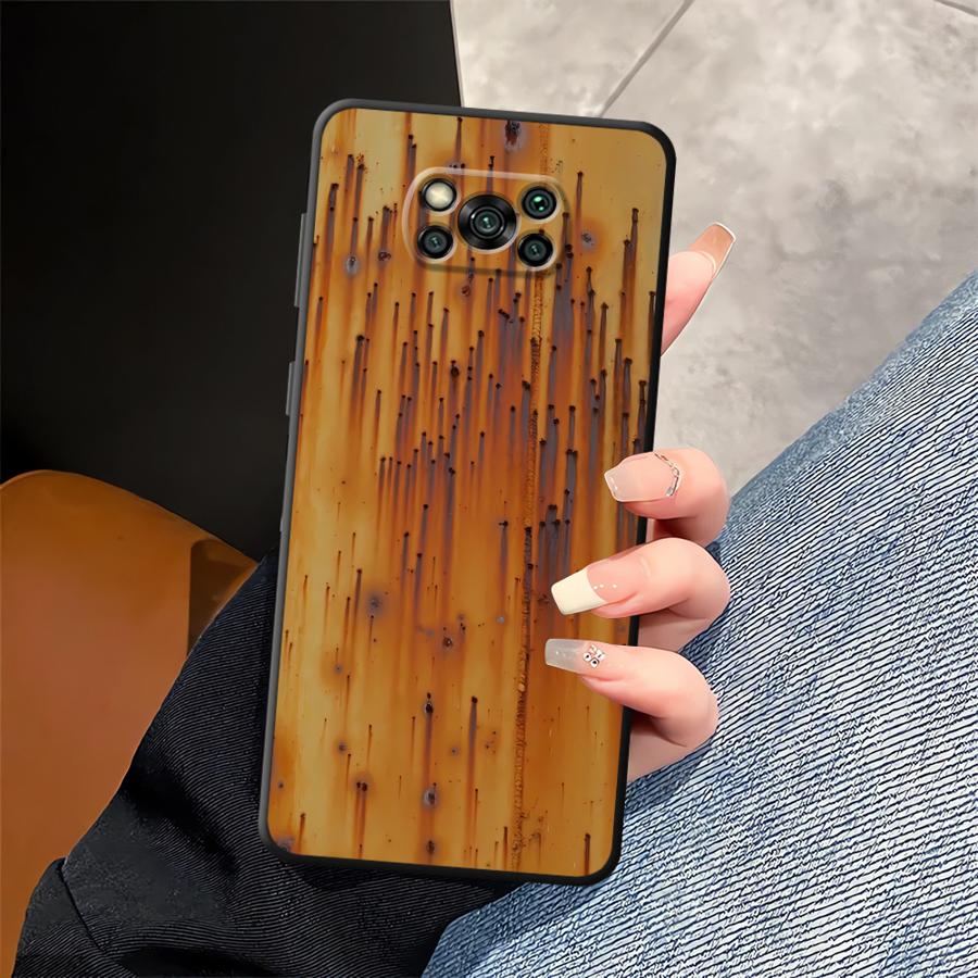 Funda Phone Cover Case for Xiaomi Poco M5 F3 F4 F5 M3 M4 Pro X3 X4 X5 C50 C51 C65 Retro Rust Marks