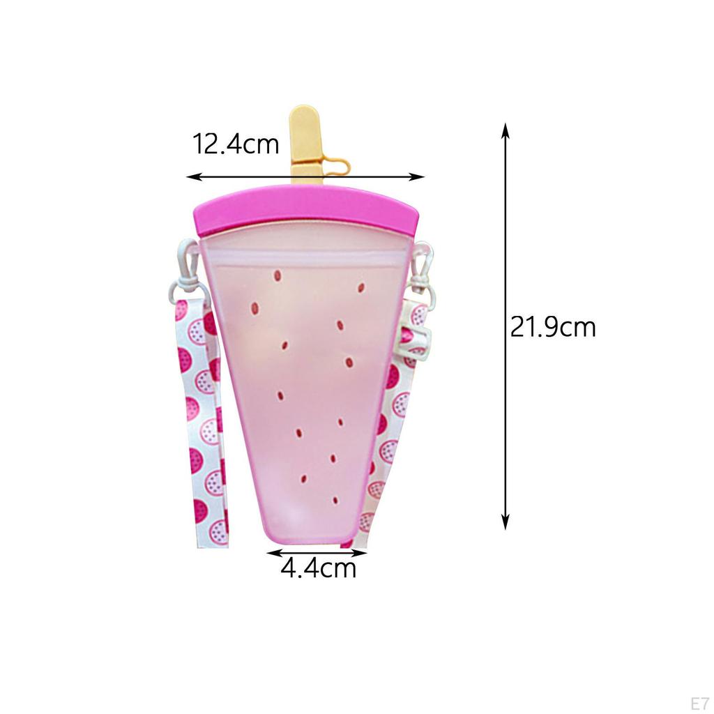 Creative 500ml Water Bottle with Straw for Outdoor Activities