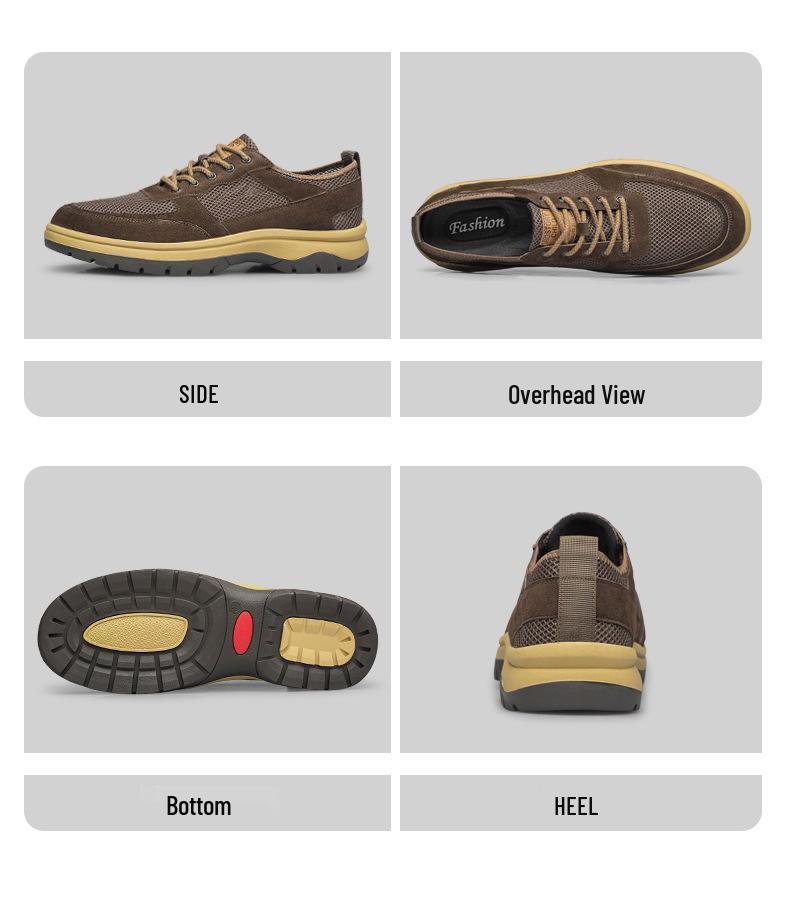 Mocassini Traspiranti a Taglie Forti da Uomo - Scarpe Sportive Casual alla Moda in Stile Coreano per Primavera/Estate