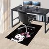 1pc Sanrio Kuromi Mermaid Printed Office Carpet Rectangle Rug Under The Table,Perfect Room Decor for Living Room, Bedroom, Kitchen, Non-slip Floor Mat