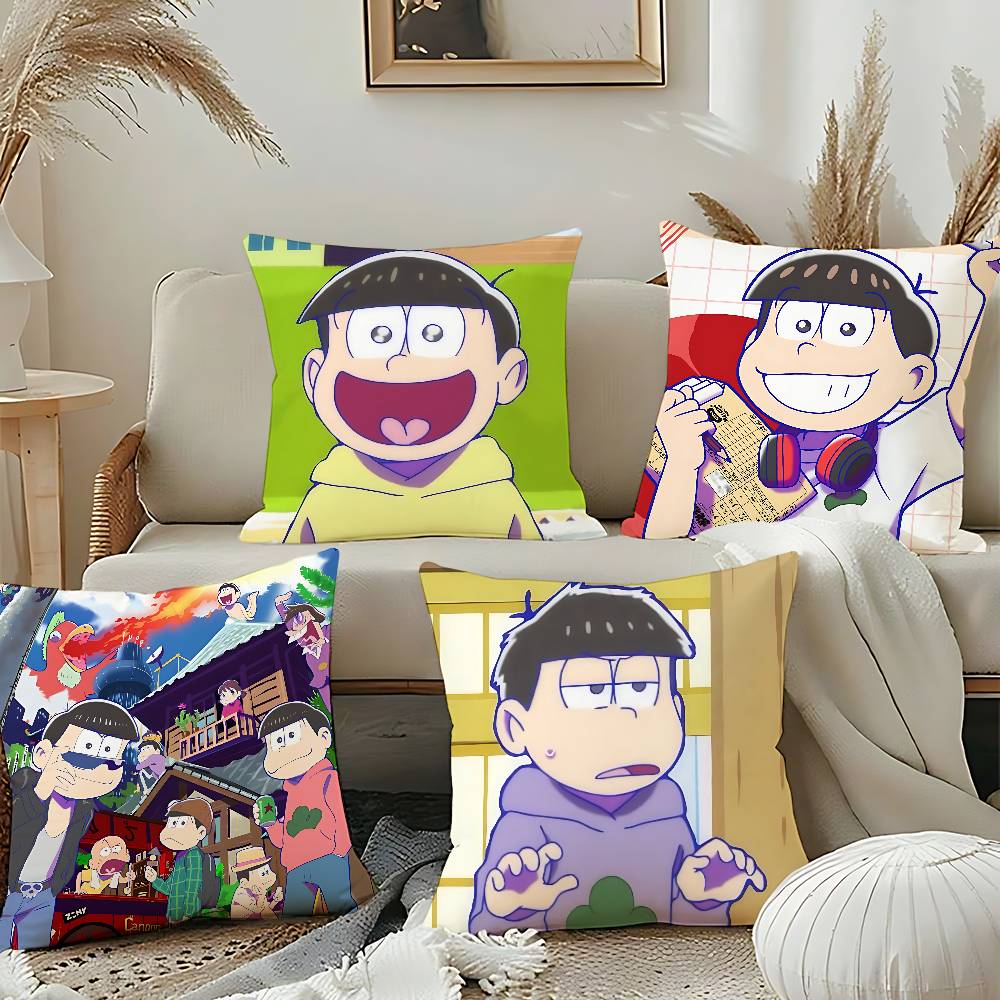 Anime M-Mr. Osomatsu-S Throw Pillow Covers Pattern Cushion Cover Suitable For Sofa Bedroom Car Pillow Cover