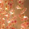 Kahaul Artificial Flowers Pink Cherry Blossom Vine Used for LED Lights Wedding Decoration Room Garden Arches Party Outdoor Decor