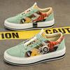Personalized Lace Up Corduroy Board Shoes for Lazy People To Step on Canvas Shoes for Men's Shoes   for Men with Free Shipping