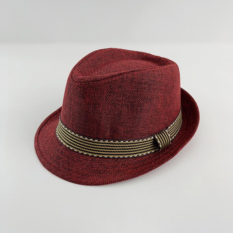 Sombrero Fedora de Primavera y Verano para Niños: Sombrero de Paja para Niños y Niñas, Protección Solar, Ropa de Viaje y Playa, Estilo Británico.