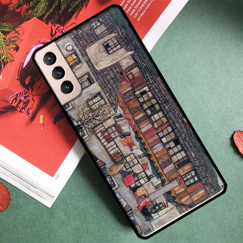 Egon Schiele Art Phone Case For Samsung Galaxy S24 Ultra S9 S10 S20 S21 S22 S23 S25 Plus S24 FE Back Cover