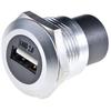 USB 3.0/2.0 Round Panel Mount Female Socket Adapter