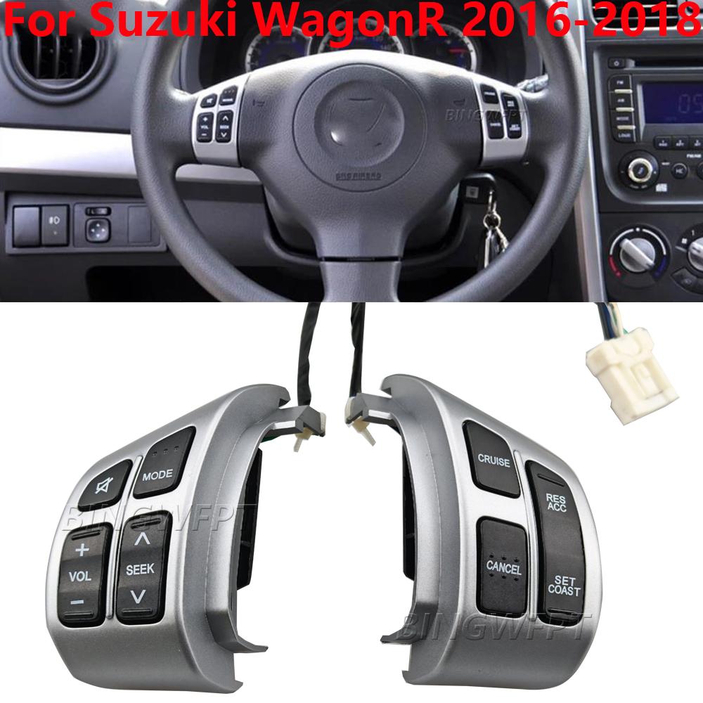 High quality Audio Radio Cruise Control Switch Steering Wheel Button For Suzuki WagonR 2016-2018 Switch-8pin wire