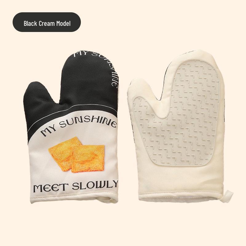 Mănuși de cuptor din silicon rezistent la căldură: Izolant, Anti-Opărire, pentru Bucătărie și Coacere