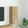 Wall Mounted TV Cabinet Craftsmanship Oak Design 30 x 31 x 80 cm