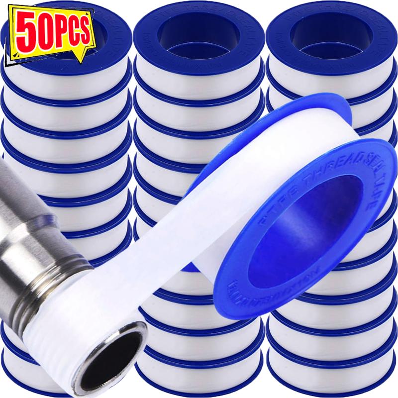 PTFE Tape Plumbers Waterproof Sealant Plumbing Tape for Shower Head Repairing Home Bathroom Water Pipe Stop Leaks Sealing Tool