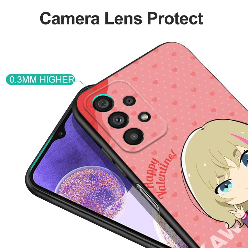 Black tpu Case For Samsung galaxy A6 A8 A9 2018 plus rika wonder egg kawai