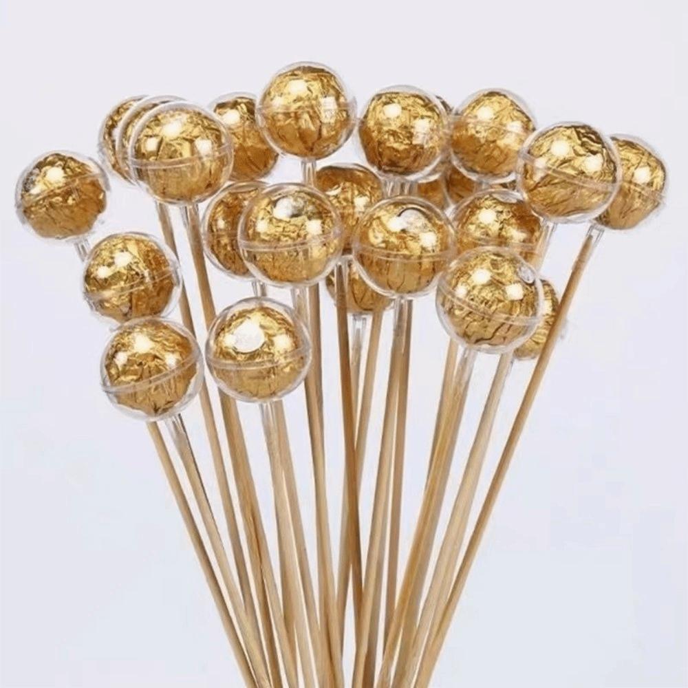 100pcs Plastic Chocolate Flower Plate Box Transparent Chocolate Ball Holder  Engagement Party