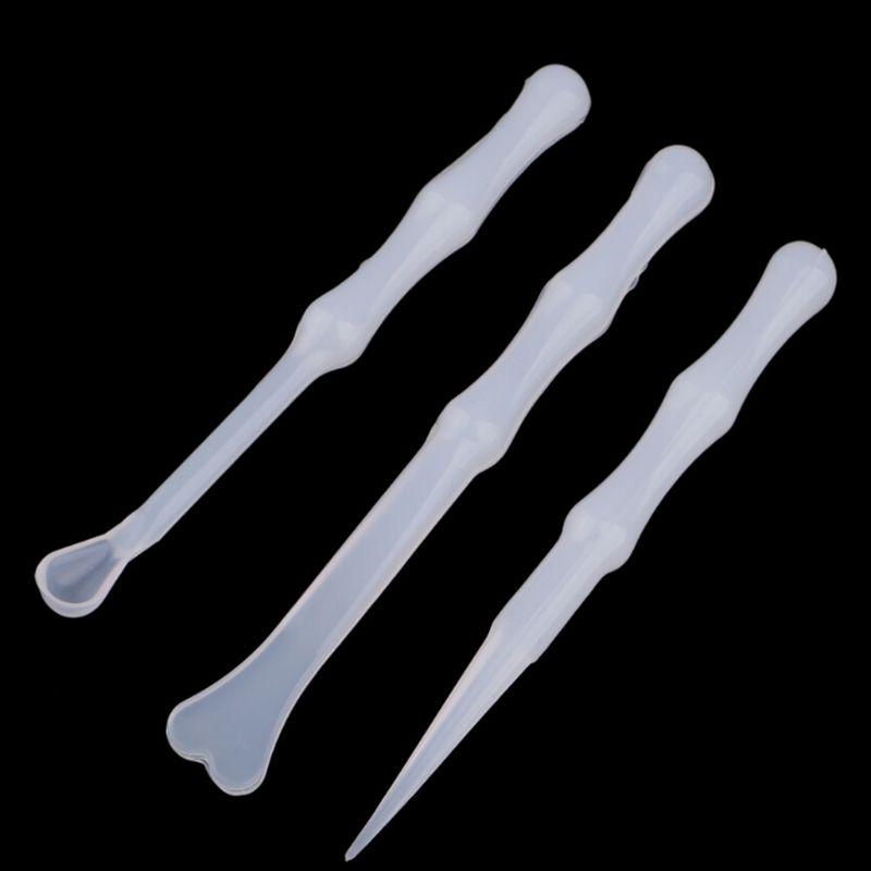 6 pcs/set UV Resin Color Mixing Silicone Cup Mini Silicone Stirrers Epoxy Resin DIY Casting Jewelry Craft Tools