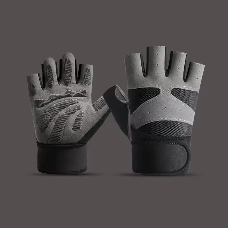 Men and Women Breathable Anti-slip Cycling Bicycle Gloves Half Finger Women's Gym Mitten Fitness Sport Training Fitness Gloves