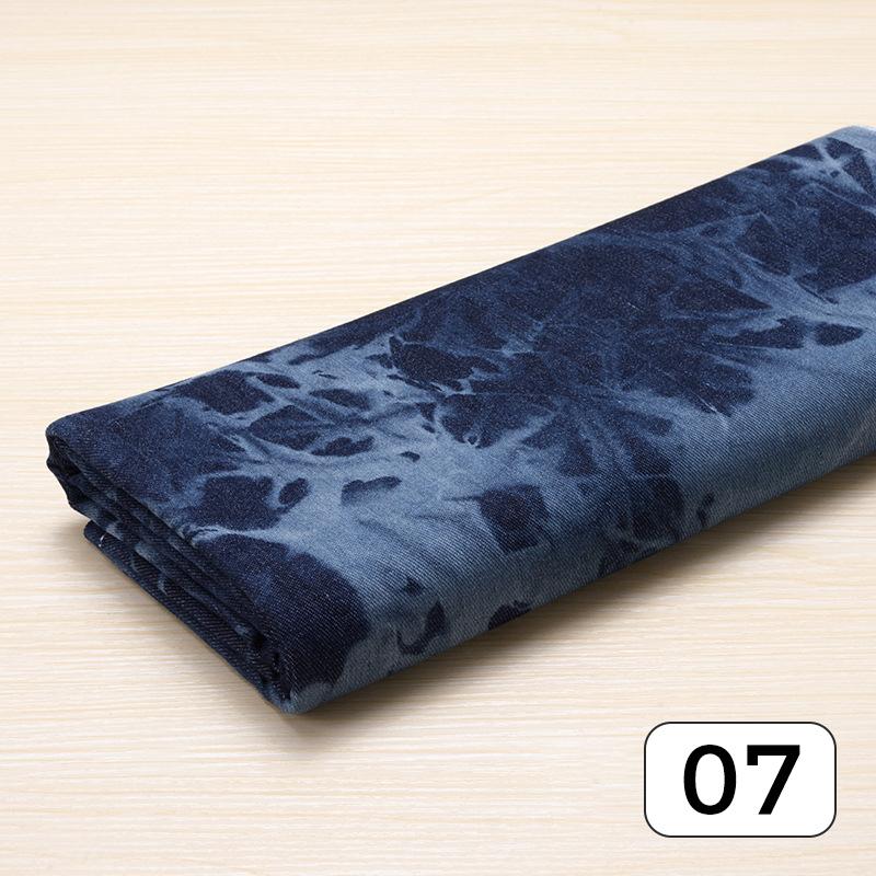 50*140 cm Trendy Džínovina Vázanka Sepraná Silná látka Pro Sukně Džíny Kalhoty Oblečení Šaty Šití Diy Patchwork Materiál